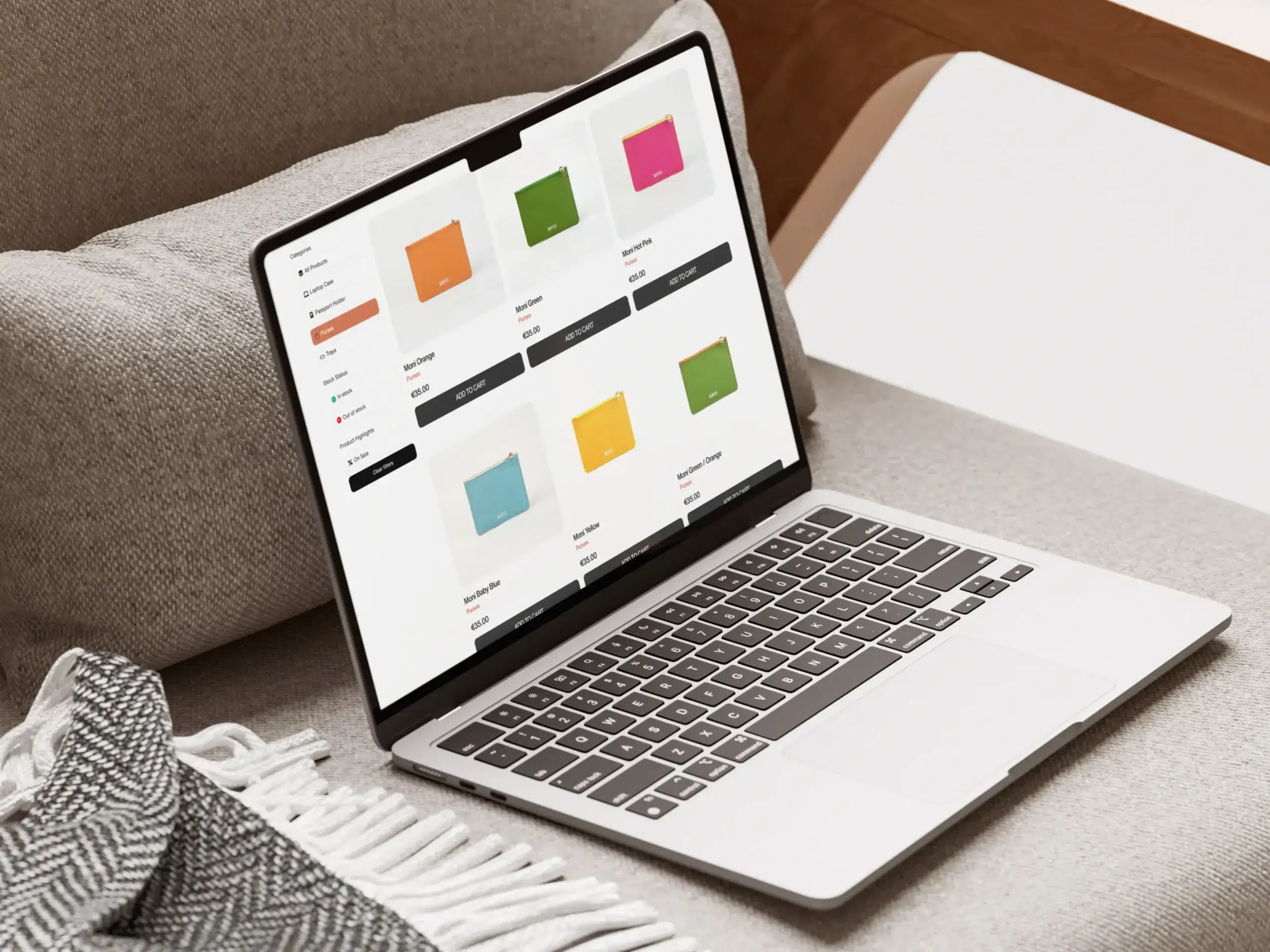 MONI Malta WooCommerce website designed and developed by Dreivo