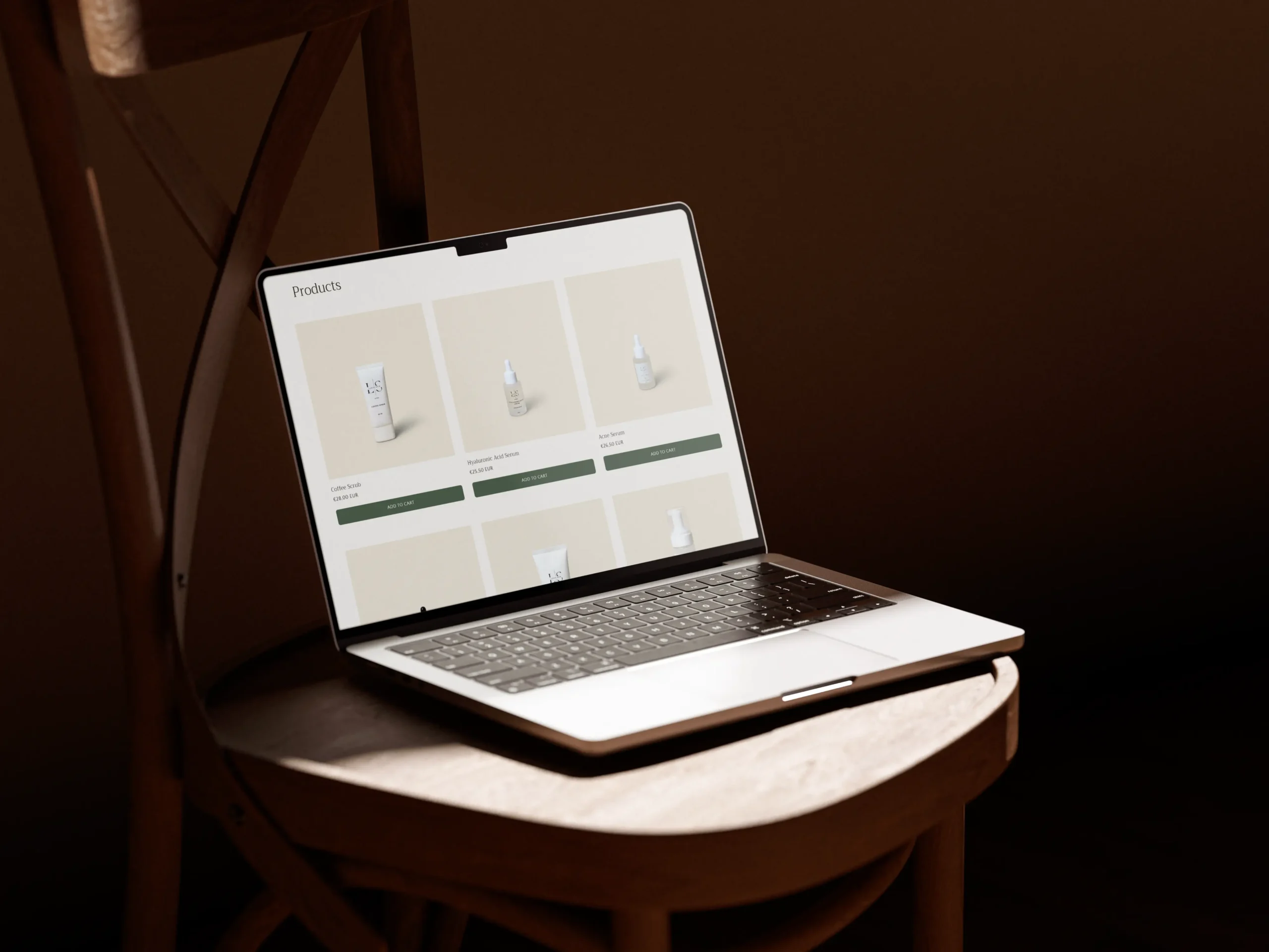 Lueur Skin custom Shopify website designed and developed by Dreivo