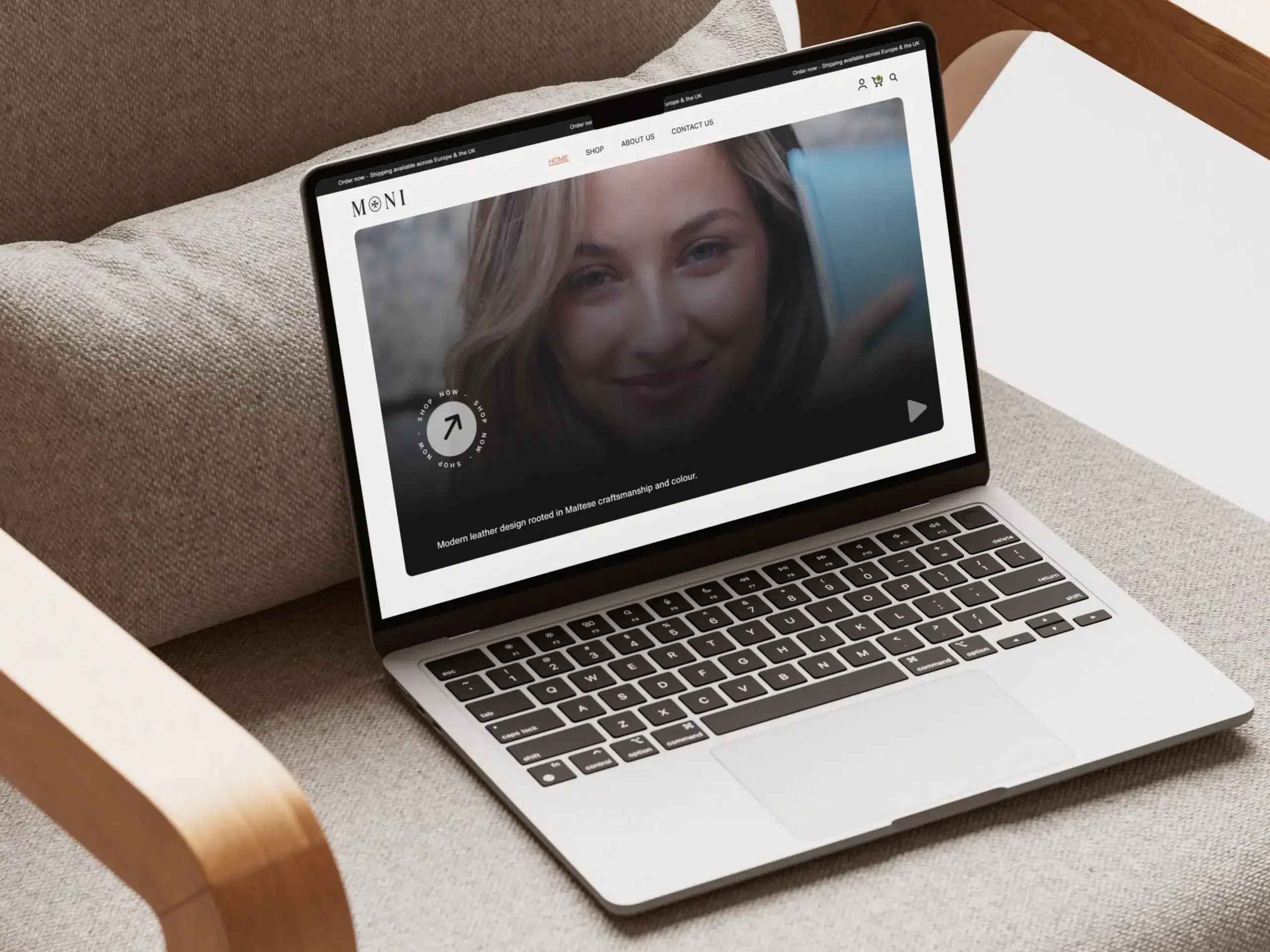 MONI Malta WooCommerce website designed and developed by Dreivo