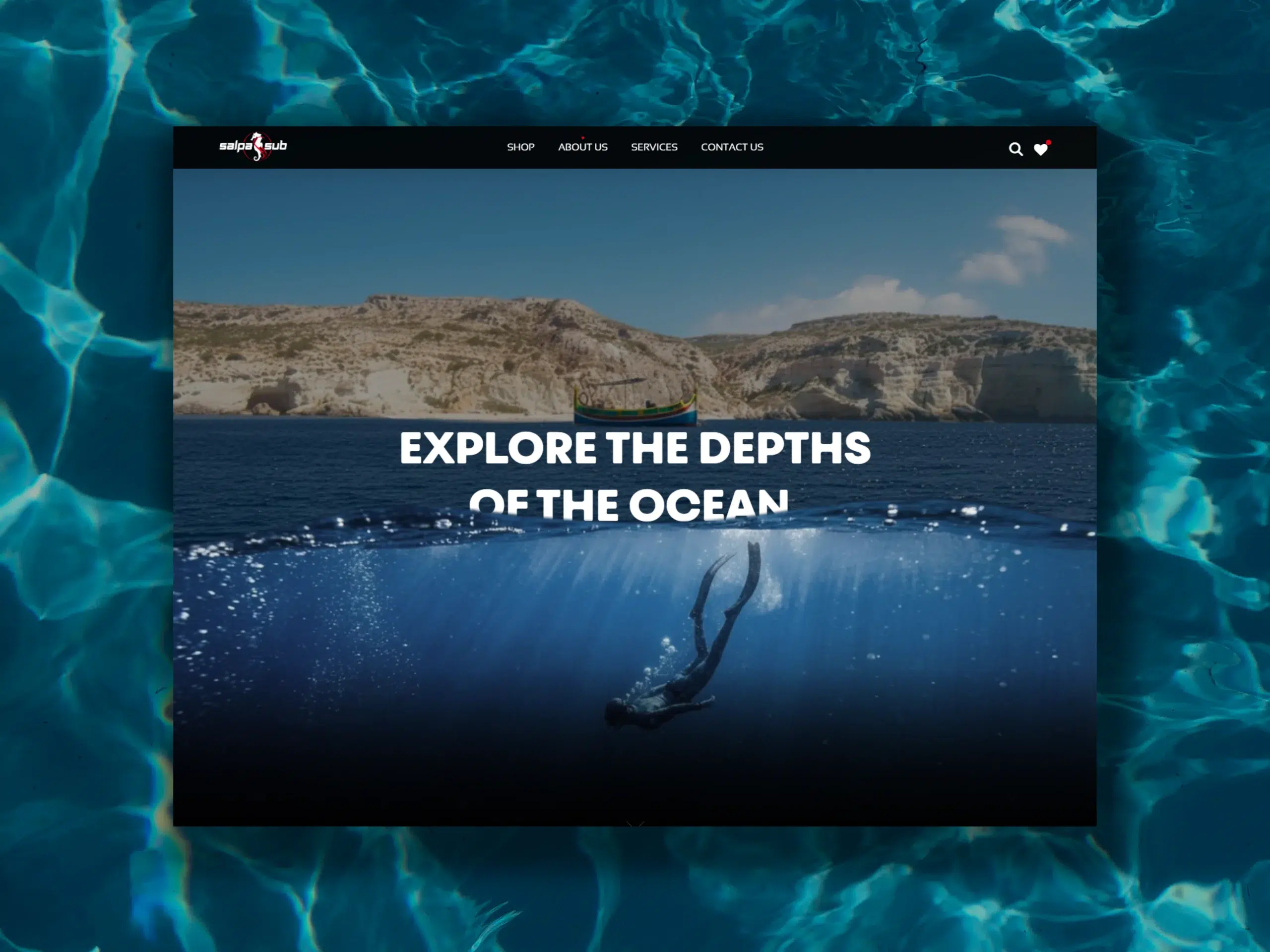 Salpa Sub WordPress and WooCommerce catalogue website developed by Dreivo